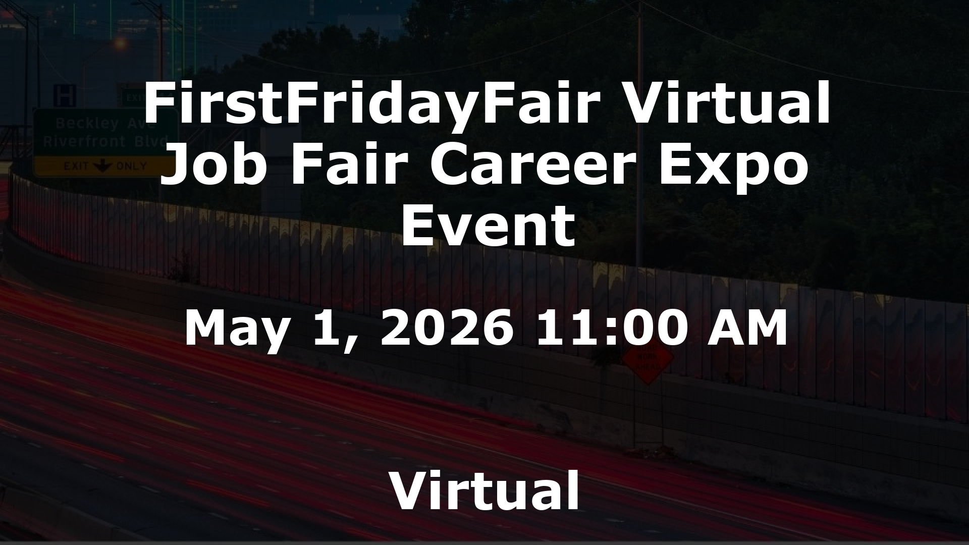 FirstFridayFair Virtual Job Fair Career Expo Event event image